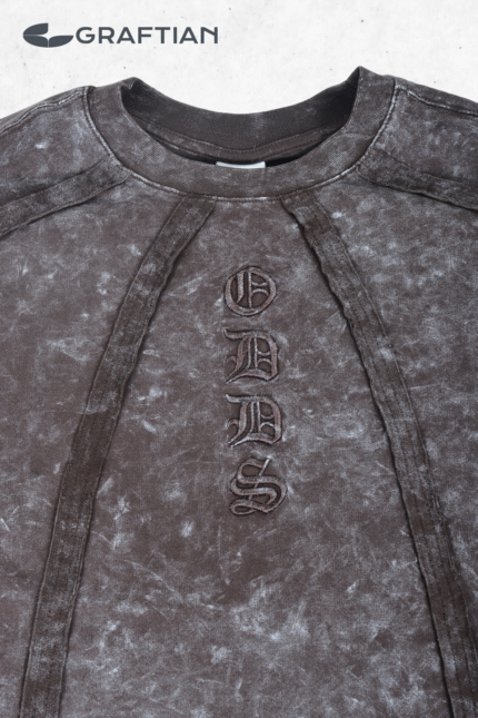 Graftian Oversize ODDS İşlemeli Unisex T-Shirt